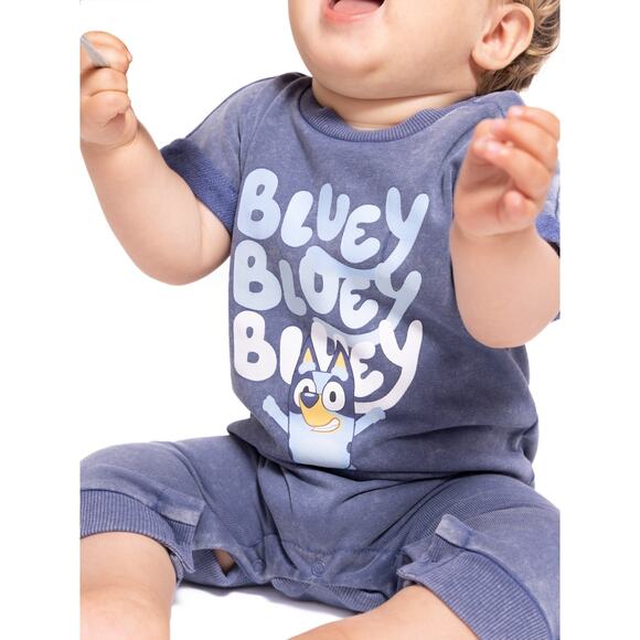 Bluey Graphic Washed Romper Baby size 3-6 Months NWT - Picture 6 of 7